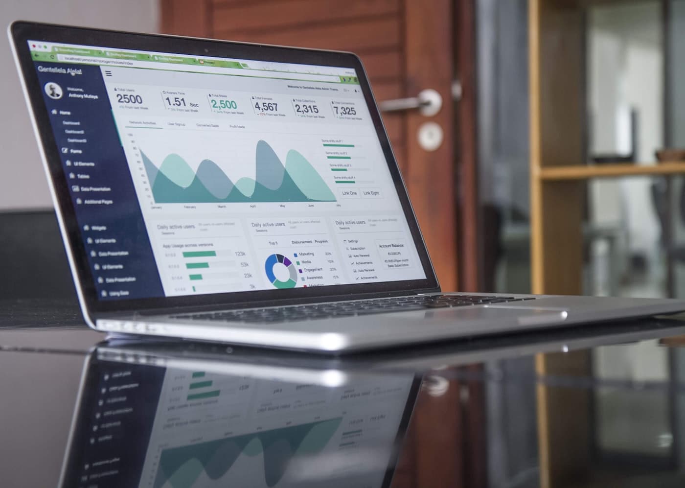 Laptop on a desk where product owners ship launch videos with Cutaway
